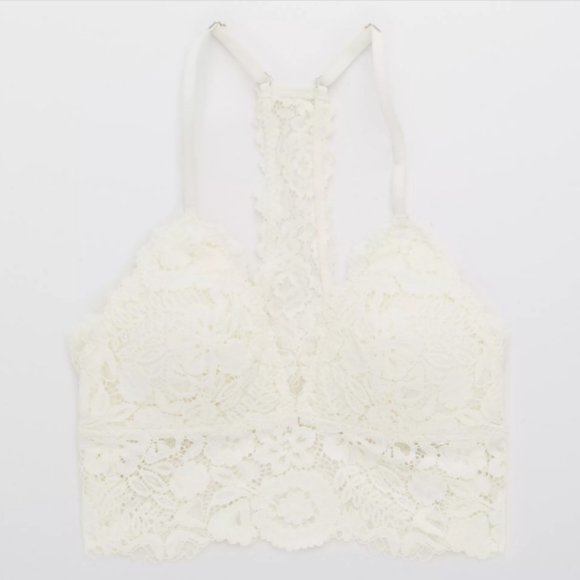 Aerie Lace Padded Racerback Bralette XS - Picture 3 of 9